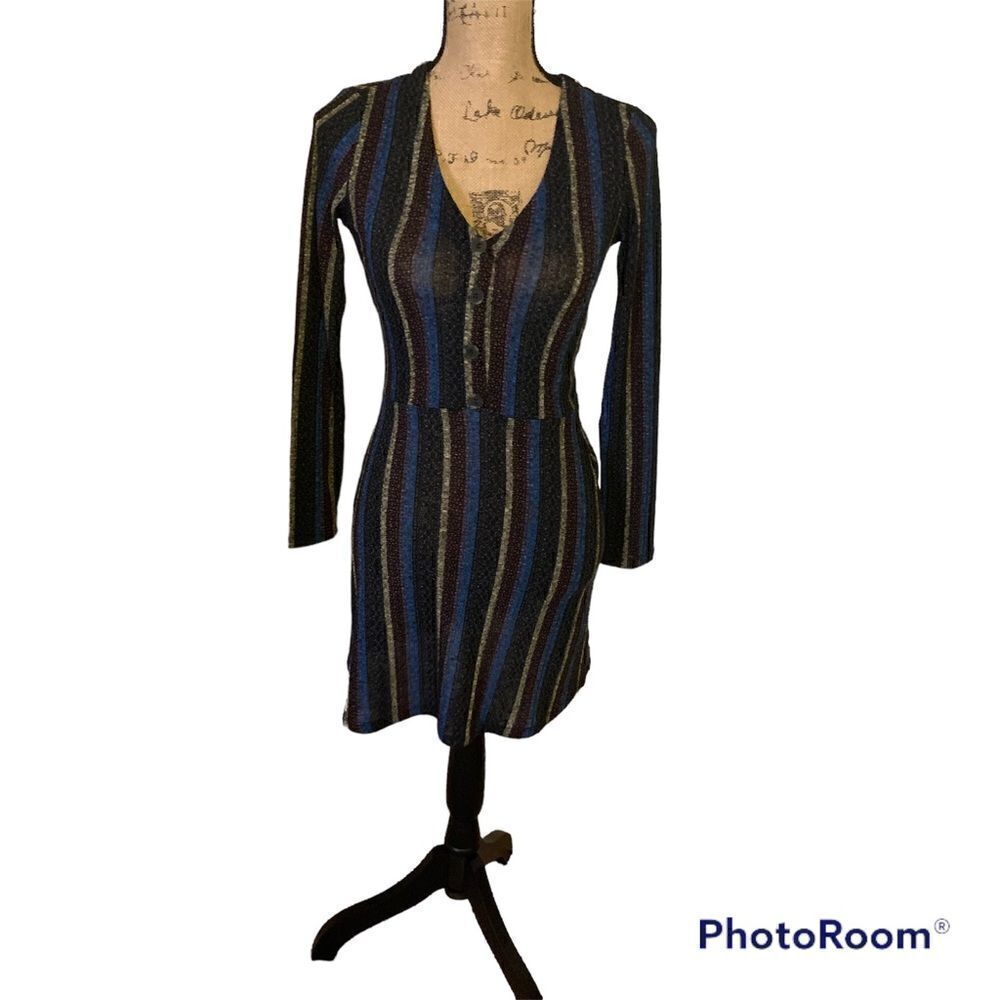 En Crème Striped Dress NWT